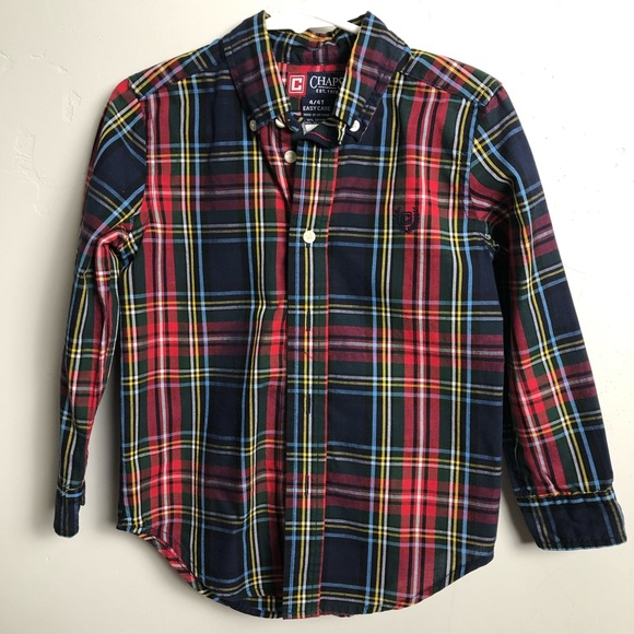 Chaps Toddler Plaid Button Down - Picture 1 of 4